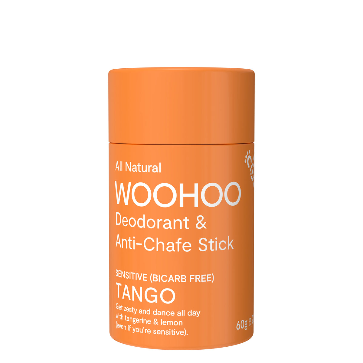 Woohoo Natural Deodorant &amp; Anti-Chafe Stick (Tango) 60g